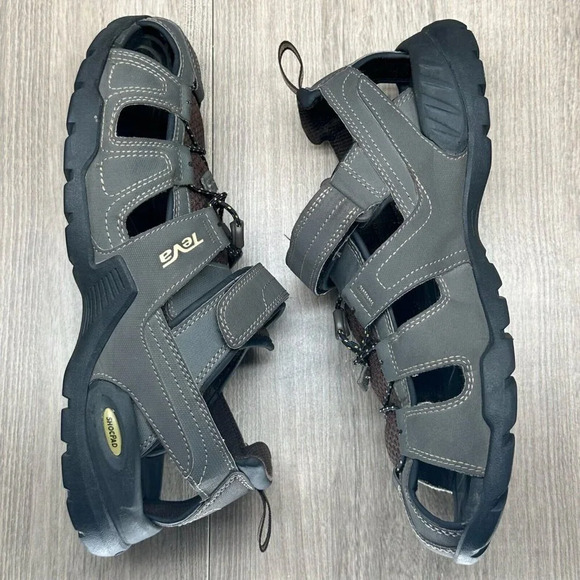 Teva Sandals Mens Sz 11 Forebay Water Fisherman Sport Trail Hiking Brown - Picture 9 of 12